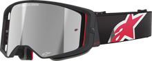 ALPINESTARS GOGGLES Supertech Goggle - Corp - Black/Red - Silver Mirror Lens 5100325-1434