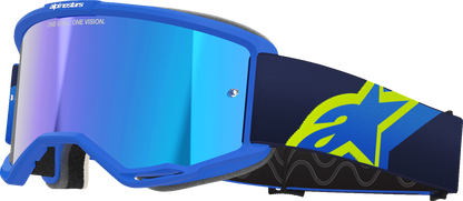 ALPINESTARS GOGGLES Vision 5 Goggle - Corp - Blue/Yellow - Blue Mirror Lens 5101825-7288