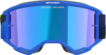 ALPINESTARS GOGGLES Vision 5 Goggle - Corp - Blue/Yellow - Blue Mirror Lens 5101825-7288