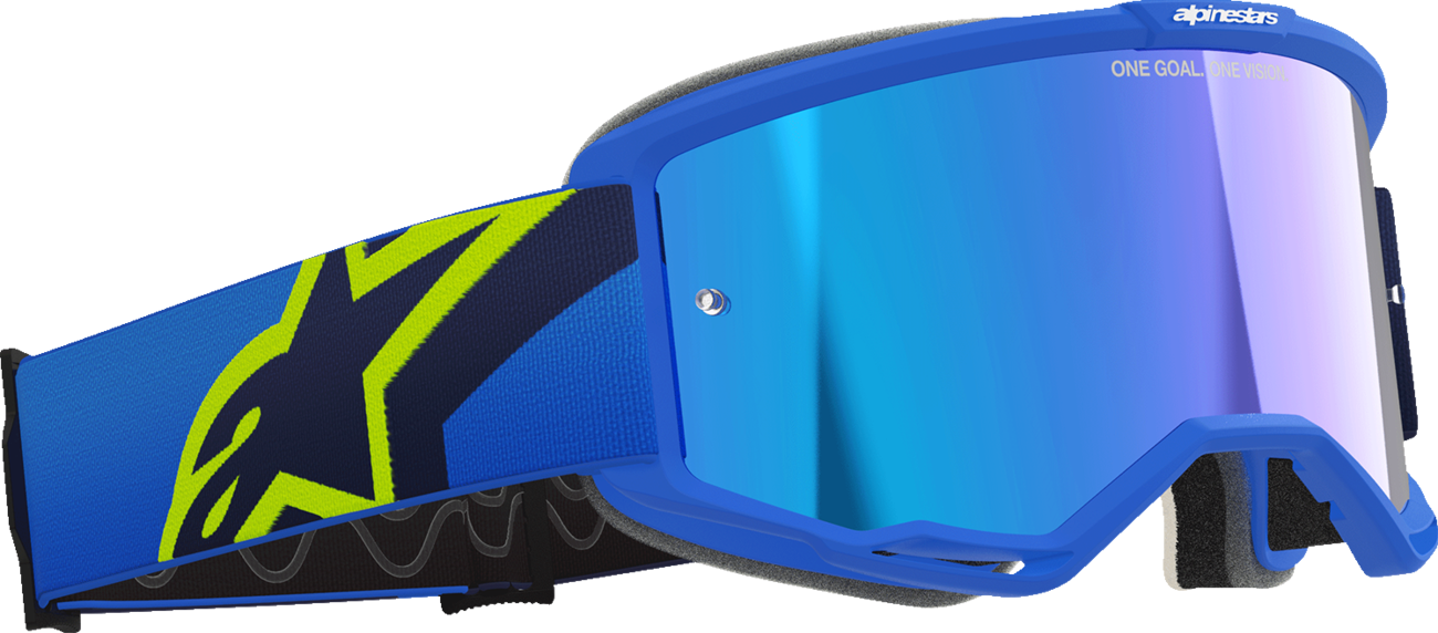 ALPINESTARS GOGGLES Vision 5 Goggle - Corp - Blue/Yellow - Blue Mirror Lens 5101825-7288