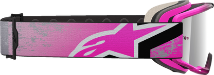 ALPINESTARS GOGGLES Vision 5 Goggle - Lahnd - Iron/Pink - Silver Mirror Lens 5100626-9284