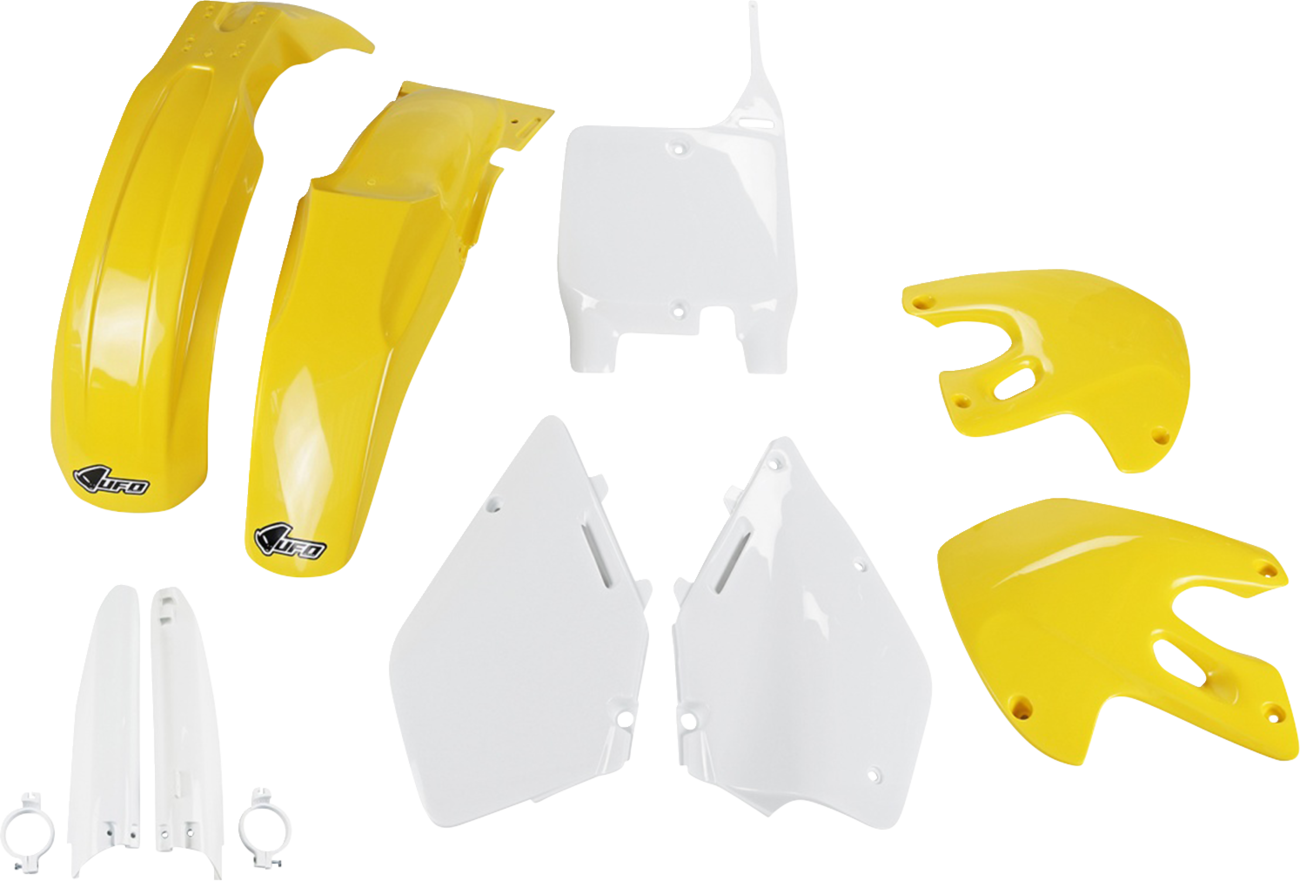 UFO Body Kit - OEM Yellow/White - Suzuki - RM '99-'00 SUKIT400F@999