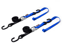 Tie Down Cam S Hook Soft Tye 1"X6' Black/Blue Pair