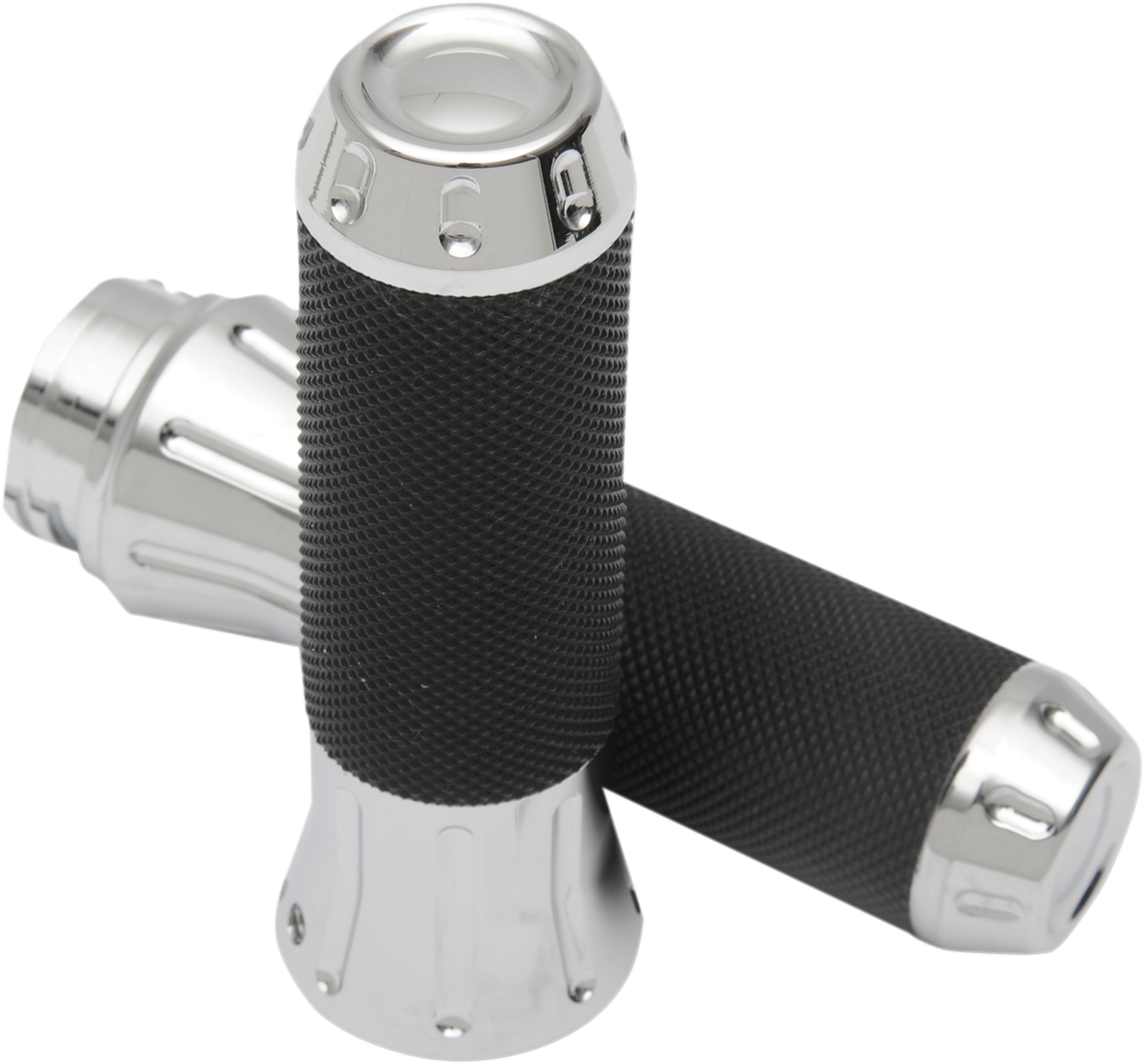 DRAG SPECIALTIES Custom Grips - Chrome 354120