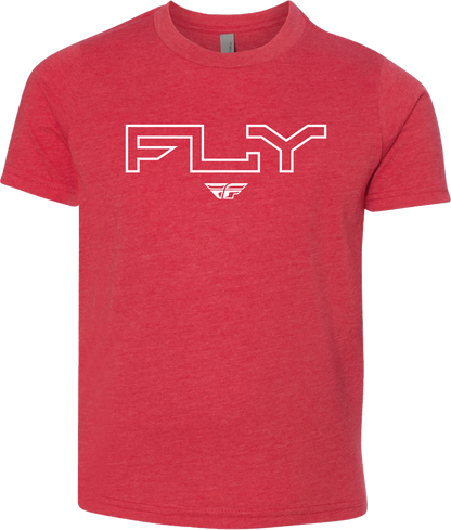 Youth Fly Edge Tee Red Yl