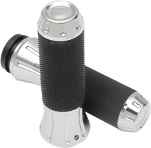 DRAG SPECIALTIES Custom Grips - TBW - Chrome 354121