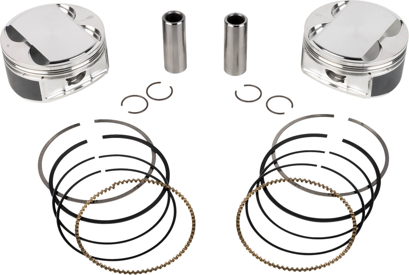 JE PISTONS Piston Kit - 4.250" Bore - 4.500" Stroke - 11.5:1 CR - 108" M8 398736