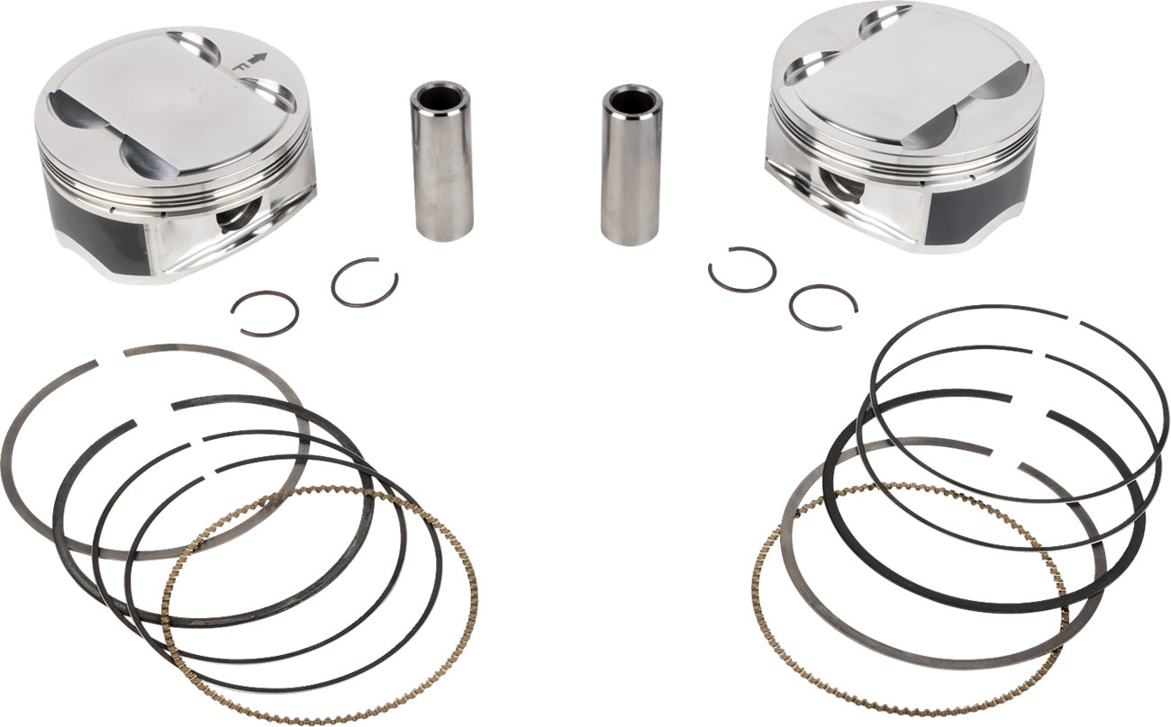 JE PISTONS Piston Kit - 4.250" Bore - 4.375" Stroke - 12.0:1 CR - 114" M8 398757