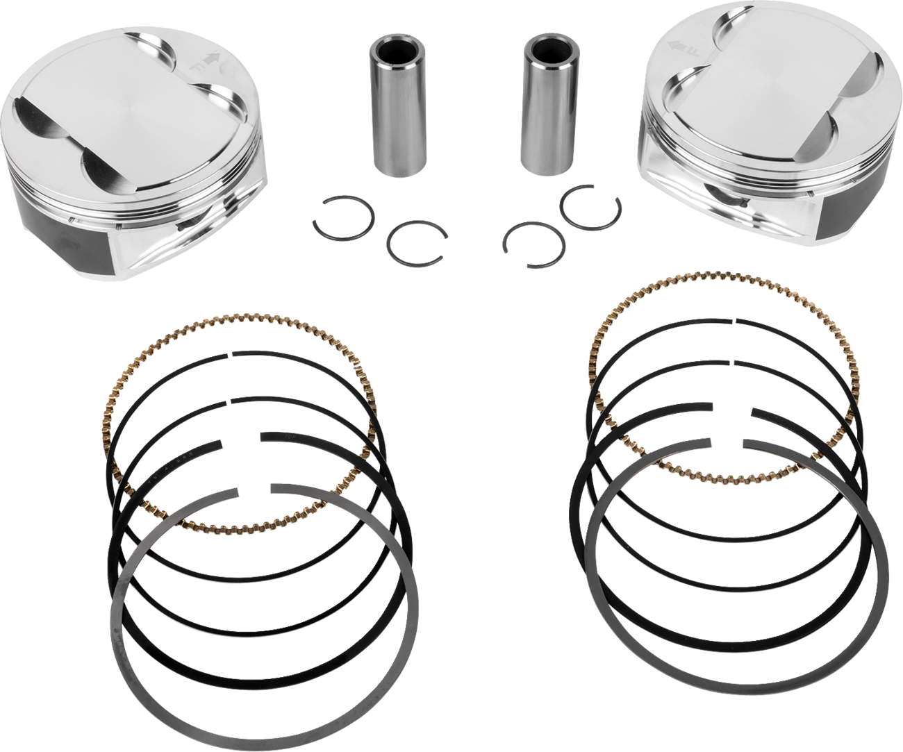 JE PISTONS Piston Kit - 4.255" Bore - 4.500" Stroke - 12.0:1 CR - 108" M8 399162