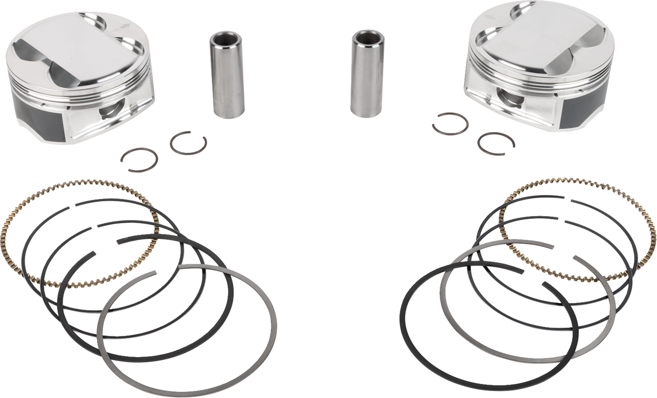 JE PISTONS Piston Kit - 4.075" Bore - 4.625" Stroke - 11.5:1 CR - 121" M8 400173