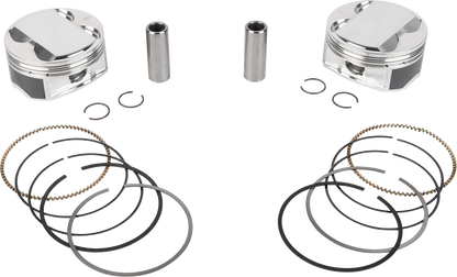 JE PISTONS Piston Kit - 4.125" Bore - 4.625" Stroke - 12.0:1 CR - 121" M8 400180