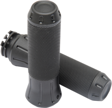 DRAG SPECIALTIES Custom Grips - Shot-Peened - Black 354131