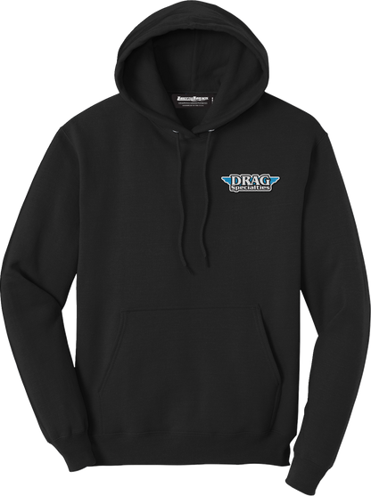 THROTTLE THREADS Drag Specialties Hoodie - Black - 3XL DRG29PC78HBK3R