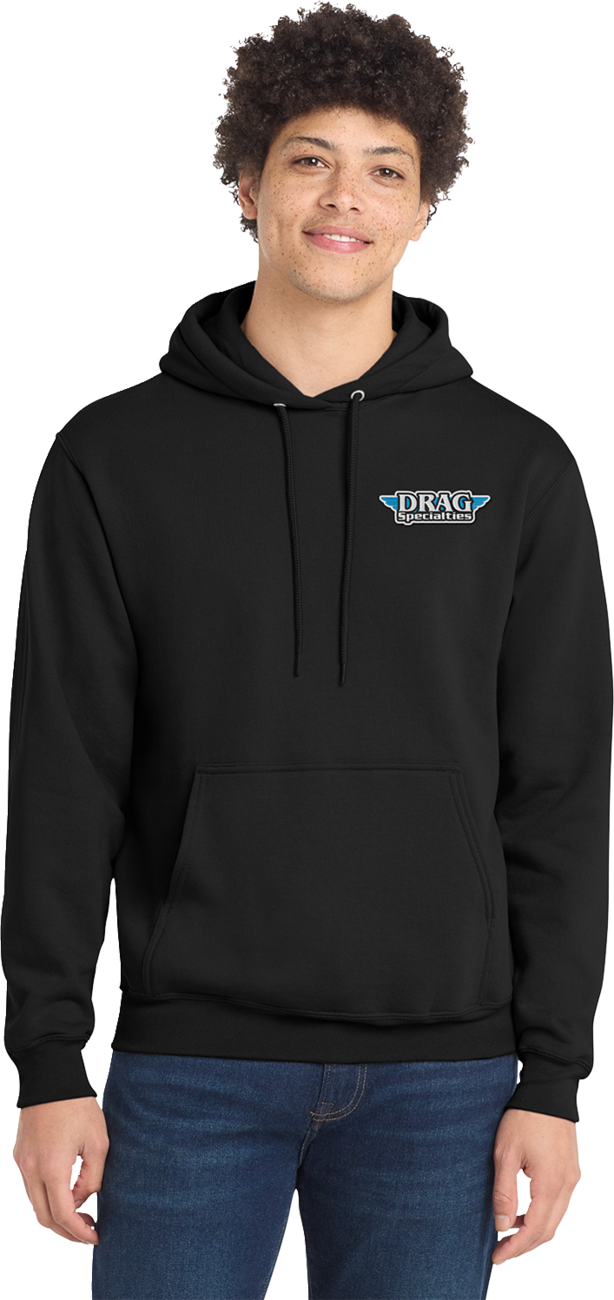 THROTTLE THREADS Drag Specialties Hoodie - Black - 3XL DRG29PC78HBK3R