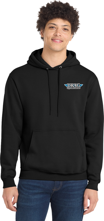 THROTTLE THREADS Drag Specialties Hoodie - Black - 3XL DRG29PC78HBK3R