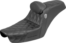 SADDLEMEN Step-Up Seat - Gripper - Black - with Backrest - FXD '96-'03 SC89604DB0
