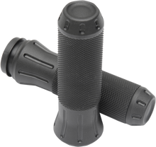 DRAG SPECIALTIES Custom Grips - Shot-Peened - TBW - Black 354132