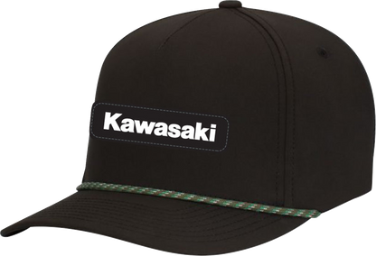 FACTORY EFFEX Kawasaki Explorer Braided Snapback Hat - Black/Green 29-86106