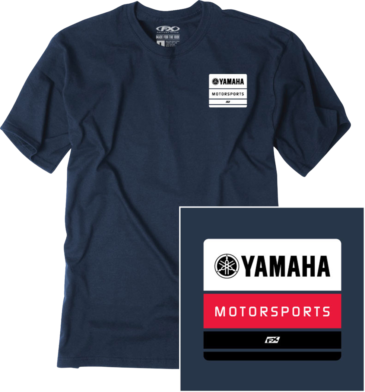 FACTORY EFFEX Yamaha Phase T-Shirt - Navy - 2XL 29-87208