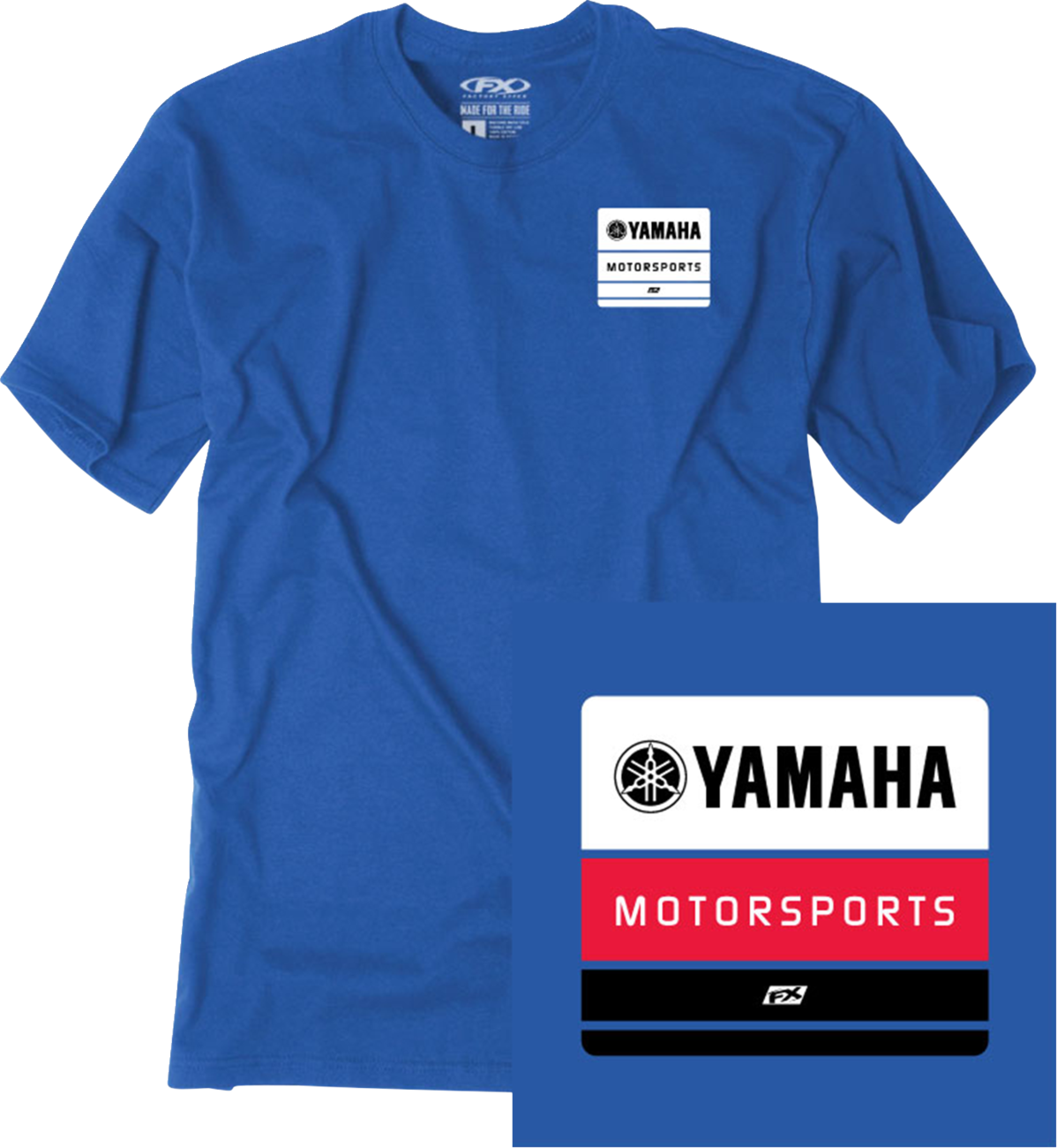 FACTORY EFFEX Yamaha Phase T-Shirt - Royal - Medium 29-87212