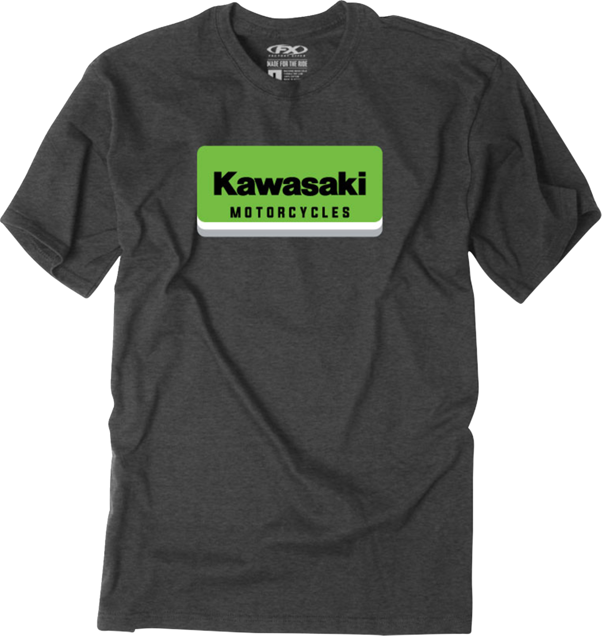 FACTORY EFFEX Kawasaki Nova T-Shirt - Heather Charcoal - XL 29-87116
