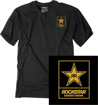 FACTORY EFFEX Rockstar Lockup T-Shirt - Black - 2XL 29-87618