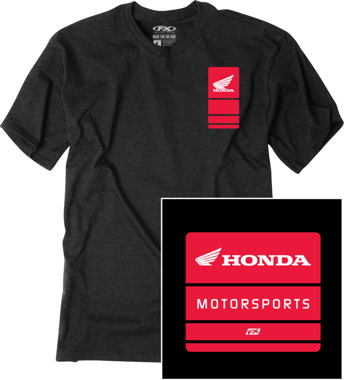 FACTORY EFFEX Honda Phase T-Shirt - Black - 2XL 29-87338