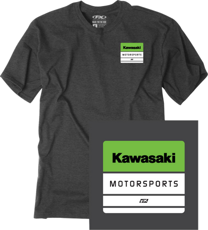 FACTORY EFFEX Kawasaki Phase T-Shirt - Heather Charcoal - Medium 29-87102