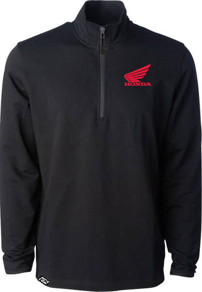 FACTORY EFFEX Honda Performance Quarter-Zip Sweatshirt - Black - 2XL 29-85328