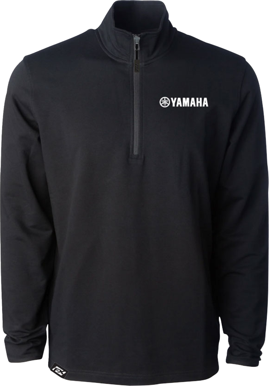 FACTORY EFFEX Yamaha Performance Quarter-Zip Sweatshirt - Black - Large 29-85224