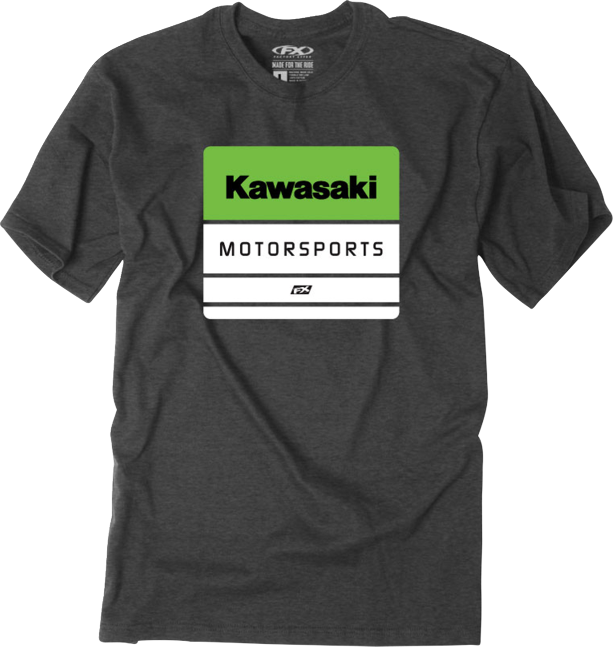 FACTORY EFFEX Youth Kawasaki Phase T-Shirt - Heather Charcoal - Large 29-83104