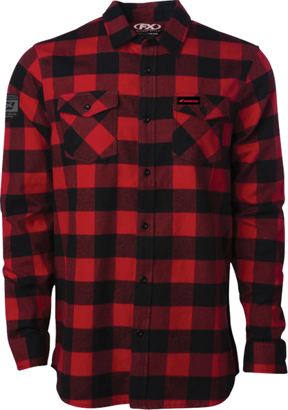 FACTORY EFFEX Honda Explorer Flannel Shirt - Red/Black - 2XL 29-85308
