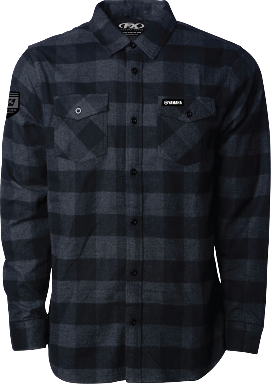 FACTORY EFFEX Yamaha Explorer Flannel Shirt - Charcoal/Black - 2XL 29-85208