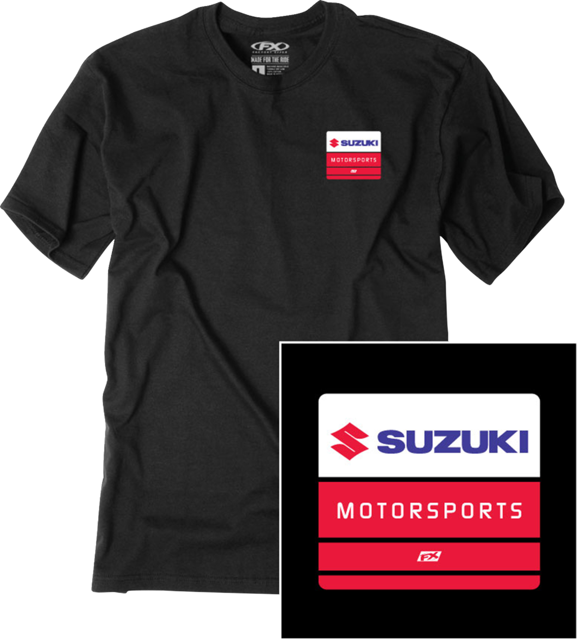 FACTORY EFFEX Suzuki Phase T-Shirt - Black - XL 29-87406
