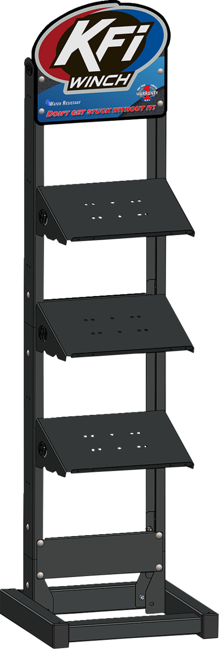 KFI PRODUCTS Freestanding Display - Holds 5 Winches 110400