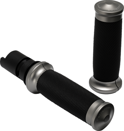 PERFORMANCE MACHINE (PM) Contour Color Grips - '24+ Harley-Davidson - Gunmetal Gray 0063-2105M-GU