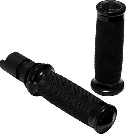 PERFORMANCE MACHINE (PM) Contour Color Grips - '24+ Harley-Davidson - Black 0063-2105M-B