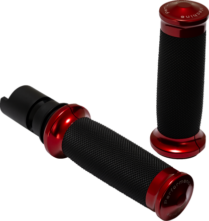 PERFORMANCE MACHINE (PM) Contour Color Grips - '24+ Harley-Davidson - Red 0063-2105M-R