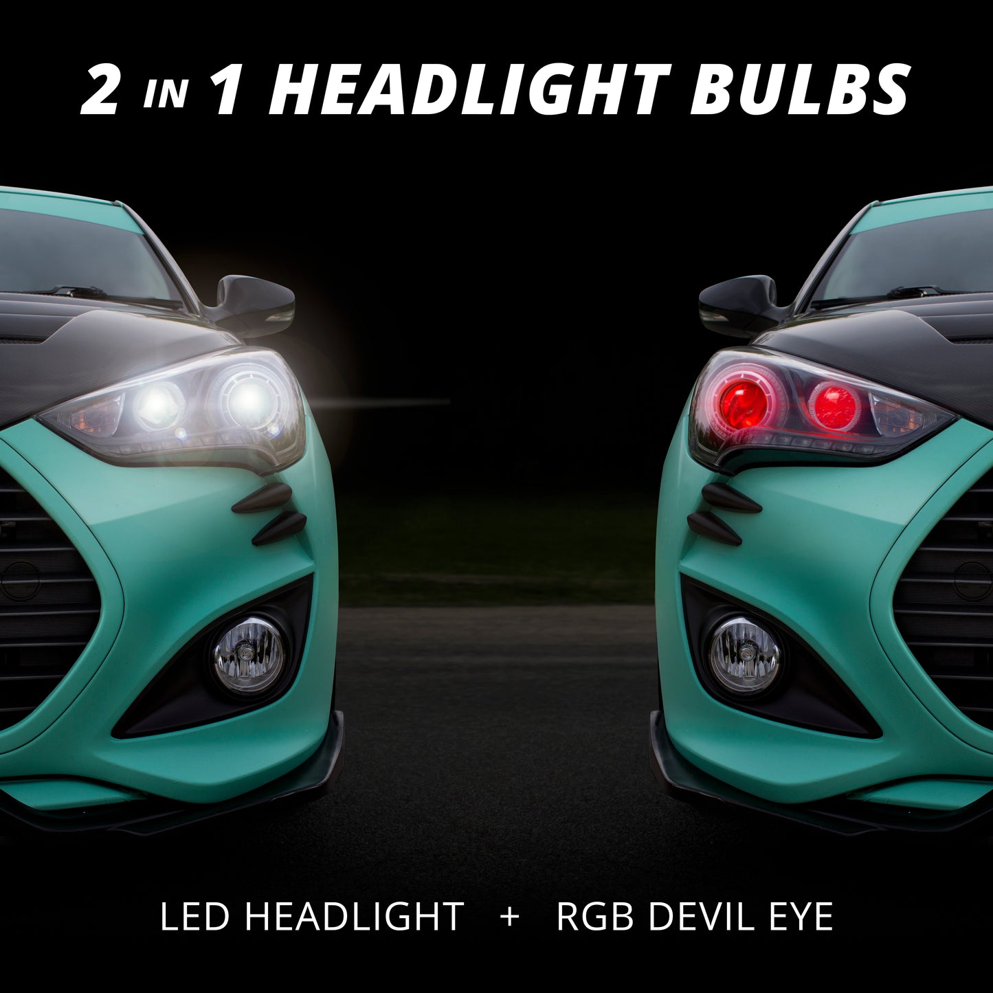 Rgb H4 Led Bulb Kit
