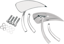 DRAG SPECIALTIES Mirrors - Side View - Teardrop - Chrome - Right/Left - Pair 76301