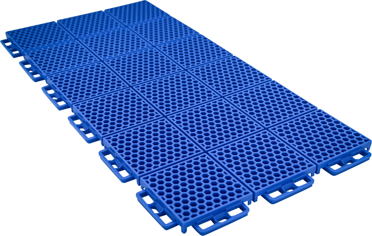 CALIBER ProTech Flooring - Smooth - Blue - 8 Piece 13612-4