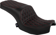 DRAG SPECIALTIES SEATS Freedom Seat - Vinyl - Double Diamond Red Stitch - Challenger '20-'25/Chieftain '25 4722D