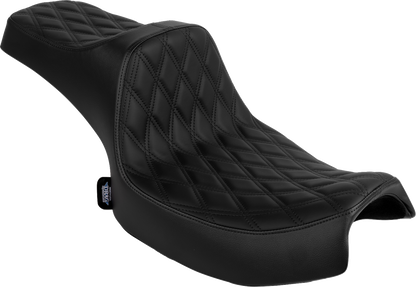 DRAG SPECIALTIES SEATS Predator III 2-Up Seat - Vinyl/Solar Leather - Double Diamond - Chieftain '25/Challenger '20-'25 4720F