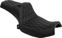 DRAG SPECIALTIES SEATS Freedom Seat - Vinyl/Solar Leather - Double Diamond Black Stitch - Challenger '20-'25/Chieftain '25 4755F