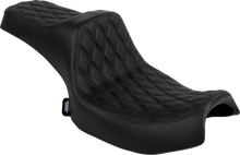 DRAG SPECIALTIES SEATS Predator III 2-Up Seat - Vinyl - Double Diamond - Black Stitch - Chieftain '25/Challenger '20-'25 4720B