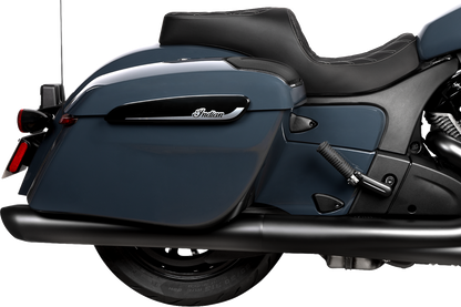 DRAG SPECIALTIES SEATS Freedom Seat - Vinyl - Double Diamond Silver Stitch - Challenger '20-'25/Chieftain '25 4722C