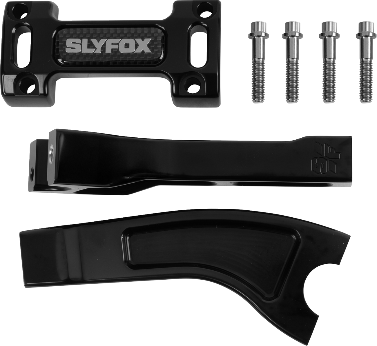 SLYFOX Handlebar Riser Kit - Pullback - 1-1/8" Clamping - 6" Rise - Black SF-1004-06-B