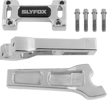 SLYFOX Handlebar Riser Kit - Straight - 1" Clamping - 6" Rise - Raw SF-1001-06-R