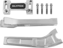 SLYFOX Handlebar Riser Kit - Pullback - 1" Clamping - 8" Rise - Raw SF-1002-08-R