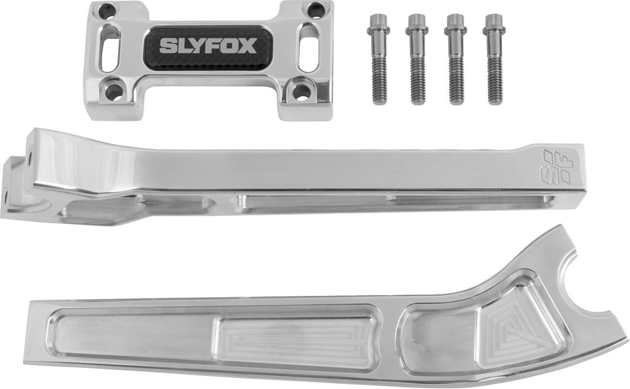SLYFOX Handlebar Riser Kit - Pullback - 1-1/8" Clamping - 10" Rise - Black SF-1004-10-B